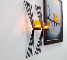 Load image into Gallery viewer, Tied Ribbons Tea Light Candles Holder (Black) - Home Decor Lo