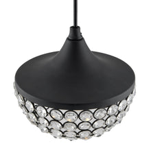 Load image into Gallery viewer, Homesake Matt Black Crystal Hanging Goblet Light, Ceiling Light, Nordic E27 Pendant - Home Decor Lo