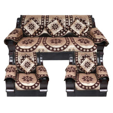 Load image into Gallery viewer, 17 Pc Cotton Ambi Printed Sofa Cover Set of 5 Seater (3+1+1) with Cushion Cover - Home Decor Lo