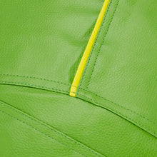 Load image into Gallery viewer, Amazon Brand - Solimo XXL Bean Bag Cover (Green with Yellow Piping) - Home Decor Lo