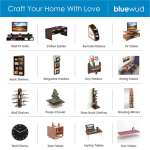 Bluewud Oliver Side Table (Wenge) - Home Decor Lo