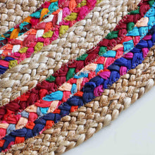 Load image into Gallery viewer, Boho Cotton and Jute Braided Floor Rug - Home Decor Lo