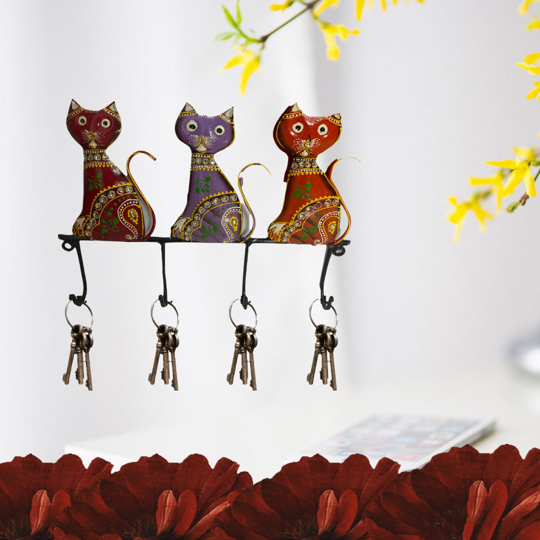 Cat Key Holder Wall Hanging Key Stand for Home Decor Home Decor Lo
