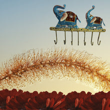 Load image into Gallery viewer, Elephant 7 Hook Key Holder, Wall Hanging Key Stand for Home Decor