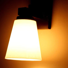 Load image into Gallery viewer, Wood and PVC Wall Light Wall Lamp Lighting to Decor (Brown and White) - Home Decor Lo