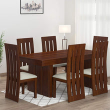 Load image into Gallery viewer, Dining Table Set with 6 Chair for Living Room | Teak Finish - Home Decor Lo