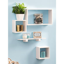Load image into Gallery viewer, Artesia Wall Shelf with 4 Shelves (White) - Home Decor Lo