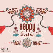 Load image into Gallery viewer, Bhiya Bhabhi Designer Rakhi Dryfruit & Chocolate Hamper