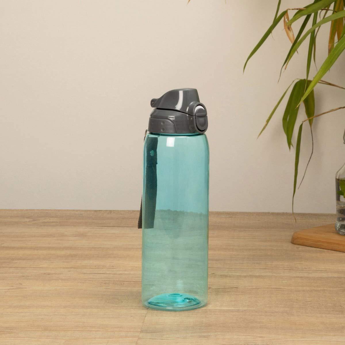 Cello H2O Squaremate Plastic Water Bottle, 1-Liter, Set of 6, Assorted  (CLO_H2O_SQMT1L_SO6_ASRTD)