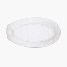 Load image into Gallery viewer, Home Centre Silvano India Solid Melamine Thumb Platter - White - Home Decor Lo
