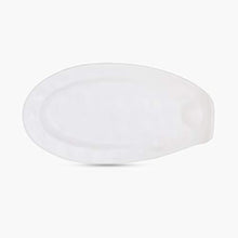 Load image into Gallery viewer, Home Centre Silvano India Solid Melamine Thumb Platter - White - Home Decor Lo