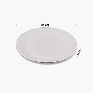 Home Centre Bliss Dinner Plate - White - Home Decor Lo