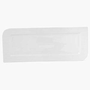 Home Centre Alamode Bone China Rectangular Platter - 15 x 6.25 Inch - White - Home Decor Lo