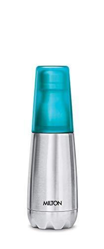 Milton Vertex -500 Thermosteel Water Bottle with Unbreakable Blue Tumbler, 500 ml, Blue - Home Decor Lo