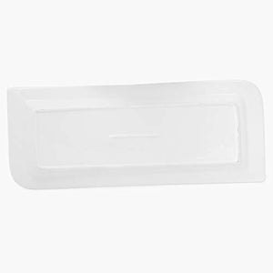 Home Centre Alamode Bone China Rectangular Platter - 15 x 6.25 Inch - White - Home Decor Lo