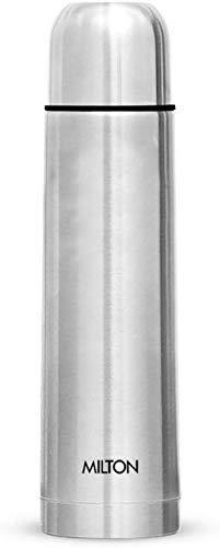 Thermosteel Flip Lid Flask 24 Hours Hot and Cold Water Bottle, 1 Litre,  Silver