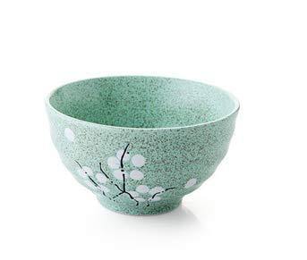 TBOP Home Creative Household Tableware Ceramics Western Steak Soup Fruit Dinner Bowl Size 11 * 6.2cm in Green Bowl (Color May Vary) - Home Decor Lo