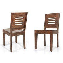 Load image into Gallery viewer, Strata Furniture Solid Sheesham Wood Dining/Balcony Chairs For Home And Office | Teak Finish | Set of 2 - Home Decor Lo