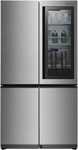 LG 984 L InstaView Door-in-Door Counter-Depth Refrigerator (GR-Q31FGNGL, Textured Steel Finish, Auto Open Door) - Home Decor Lo