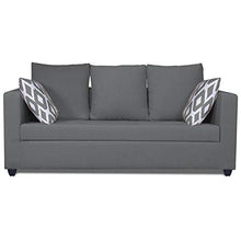 Load image into Gallery viewer, Adorn India Zink Straight Line 3 Seater Sofa (Grey) - Home Decor Lo