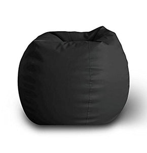 Ink Craft Bean Bag Chair Cover Without Beans for Bedroom Living Room, Office & Home - (30.1 x 28.6 x 2.8 cm, Black, XL). - Home Decor Lo