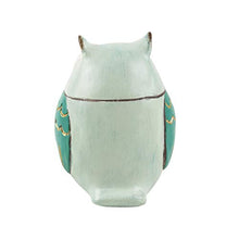 Load image into Gallery viewer, Chumbak Polyresin Owl Figurine, Teal