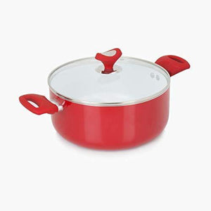 Home Centre Beattles Briston Casserole with Lid - Red - Home Decor Lo