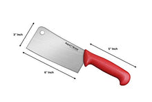 Load image into Gallery viewer, PERFEKT MESSER Professional Meat Cleaver/Knife, Chopper, 6 Inches Japanese Steel Blade with Strong Grip,German Design - Red, 11 inch - Home Decor Lo
