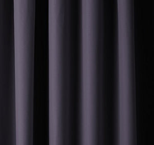 AmazonBasics Room Darkening Blackout Curtain Set of 2 with Tie Backs - 245 GSM - (7 Feet - Door) 52" x 84", Black - Home Decor Lo