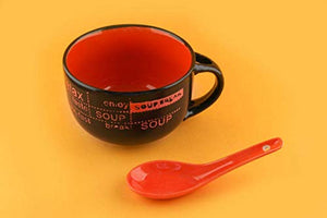 Jiffix Ceramic Bowl Lead Free Suitable to use As Cappuccino Bowl, Chatni Bowl, Soup Bowl,Vegetable Bowl etc.(Set of 2 pcs) - Home Decor Lo