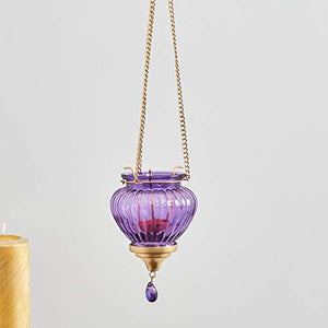 Home Centre Redolance Optical Hanging Lantern - Purple - Home Decor Lo