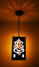 Load image into Gallery viewer, US DZIRE™ 421 Ganpati Hanging lamp (Golden Bulb) Antique Wooden Ceiling Lights for Mandir,Temple,Devghar Or Puja ghar Pendant Lamp Shade Night Lamp for Living Room,Home Decor,Cafe,Modern Kitchen etc - Home Decor Lo