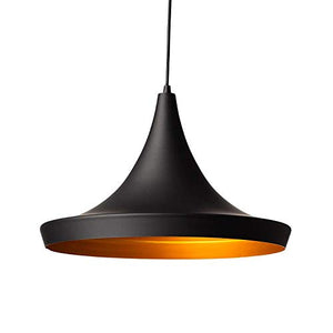 DarkVision Vintage Black Danish Medium Metal Tawa Hanging Light, Pendant Ceiling Light and Lamp (Bulbs Not Provided) - Home Decor Lo