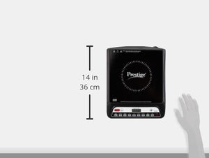 Prestige PIC 20 1200 Watt Induction Cooktop with Push button (Black) - Home Decor Lo