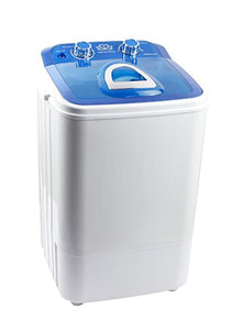 DMR 46-1218 Single Tub Washing Machine with Steel Dryer Basket (4.6 kg, Blue) - Home Decor Lo