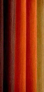 Shree Ram Decor Polyester Blend Long Crush Eyelet Window 5 ft Curtains (Orange) Set of 2 - Home Decor Lo