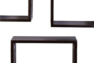Onlineshoppee Wall Rack, Set of 3 (Brown) - Home Decor Lo