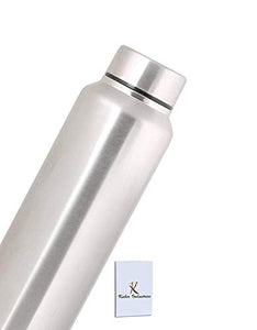 Kuber Industries Stainless Steel 3 Pcs Fridge Water Bottle/Refrigerator Bottle/Thunder(1000 ML)-CTKTC6003 - Home Decor Lo