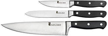Load image into Gallery viewer, Amazon Brand - Solimo Premium High-Carbon Stainless Steel Kitchen Knife Set, 3-Pieces, Silver - Home Decor Lo