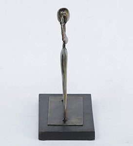 Vedas Exports Grey Iron Trumpet Abstract Table Decor Figurine Showpiece Home Decor - Home Decor Lo