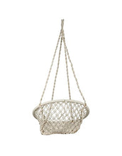 Load image into Gallery viewer, PANTHEER MARRKETING Swing Chair with hanging accessories , Jhula, Hammock For Kids and Growing Adults, Handcrafted,Handknitted Swing , Suitable for Balcony, Indoor, Outdoor (Shape - Round, Color - White) - Home Decor Lo