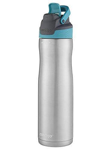 Contigo Autoseal Chill Stainless Steel Water Bottle 24 oz (Stainless Steel/ Scuba Lid) - Home Decor Lo