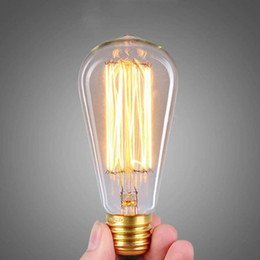 Prop It Up Vintage Incandescent Antique Dimmable Edison Bulb for Home Light Fixtures Squirrel Cage Filament E27 Base for Pendant Lighting, Wall Sconces, Ceiling Fan and Chandeliers - Pack of 5 - Home Decor Lo