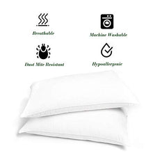 Load image into Gallery viewer, Urban Basics Plain Soft Cozy Fluffy Sleeping Microfibre Bed Pillow for Bed &amp; Living Room (17 in x 27 in, White) - Pack of 4 (PIL01_4) - Home Decor Lo