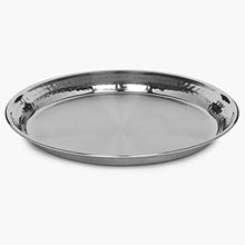 Load image into Gallery viewer, Home Centre Blaze Panchavati Hammered Stainless Steel Side Plate - Silver - Home Decor Lo