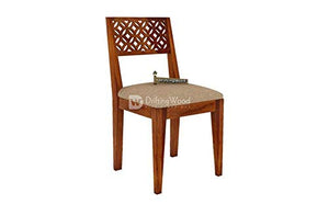 DriftingWood Dining Table 6 Seater | Six Seater Dinning Table with Chairs | Dining Room Sets | Sheesham Wood, Honey Finish - Home Decor Lo