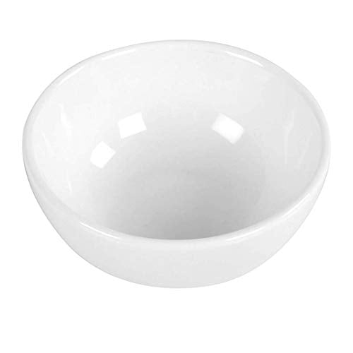 Mirakii White Porcelain Bowl Set 100ml, Microwave & Dishwasher Safe for Serving on Dinning, Kitchen Decoration, Curry, Pasta, Salad, Cereal, Soup, Sauce, Chutney, Pickle/Achar (2) - Home Decor Lo