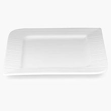 Load image into Gallery viewer, Home Centre Alamode Bone China Square Dinner Plate - White - Home Decor Lo