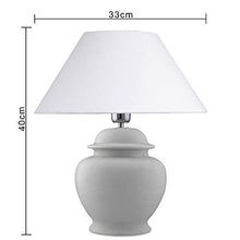 Load image into Gallery viewer, Homesake Ceramic Table Lamp with Shade, White
