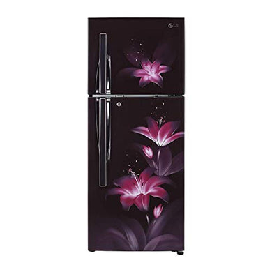 LG 284 L 2 Star Inverter Linear Frost-Free Double-Door Refrigerator (GL-T302RPGU, Purple Glow, Convertible) - Home Decor Lo